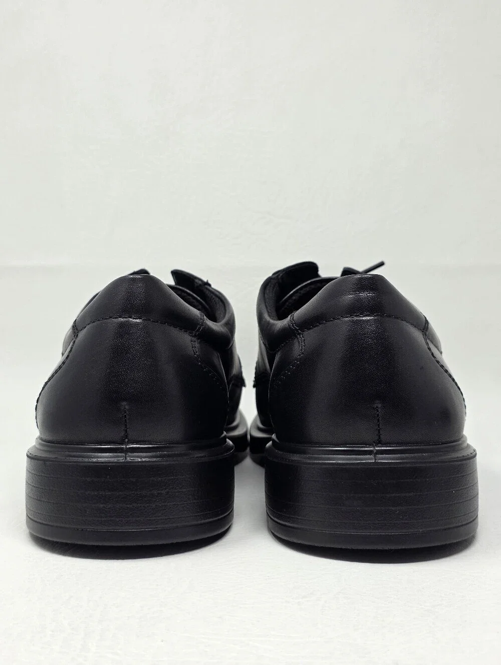Ecco Helsinki Classic Black Oxford Derby Lace Shoes Men's Size US 12 / EU 46